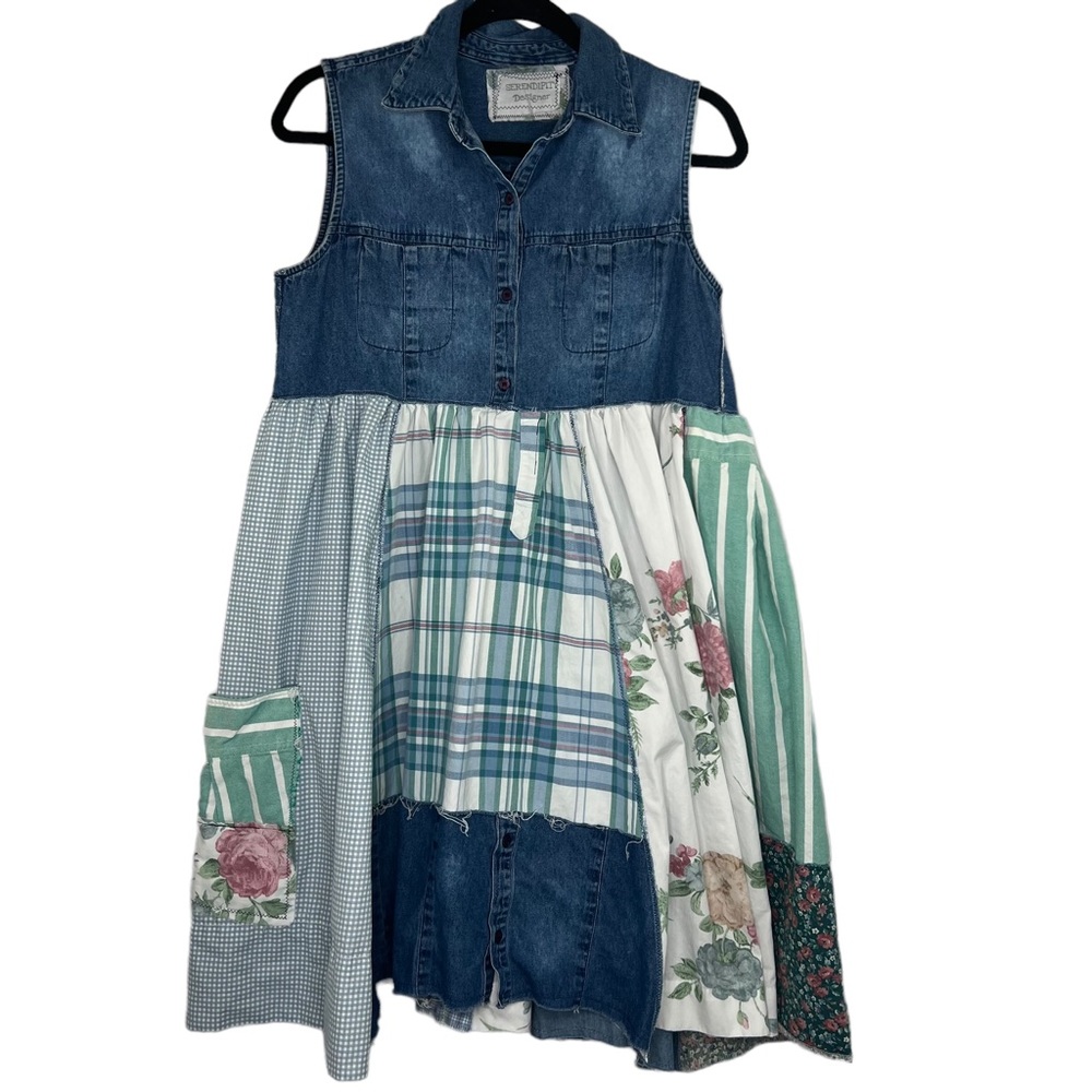 Redesigned Jean Dress - L